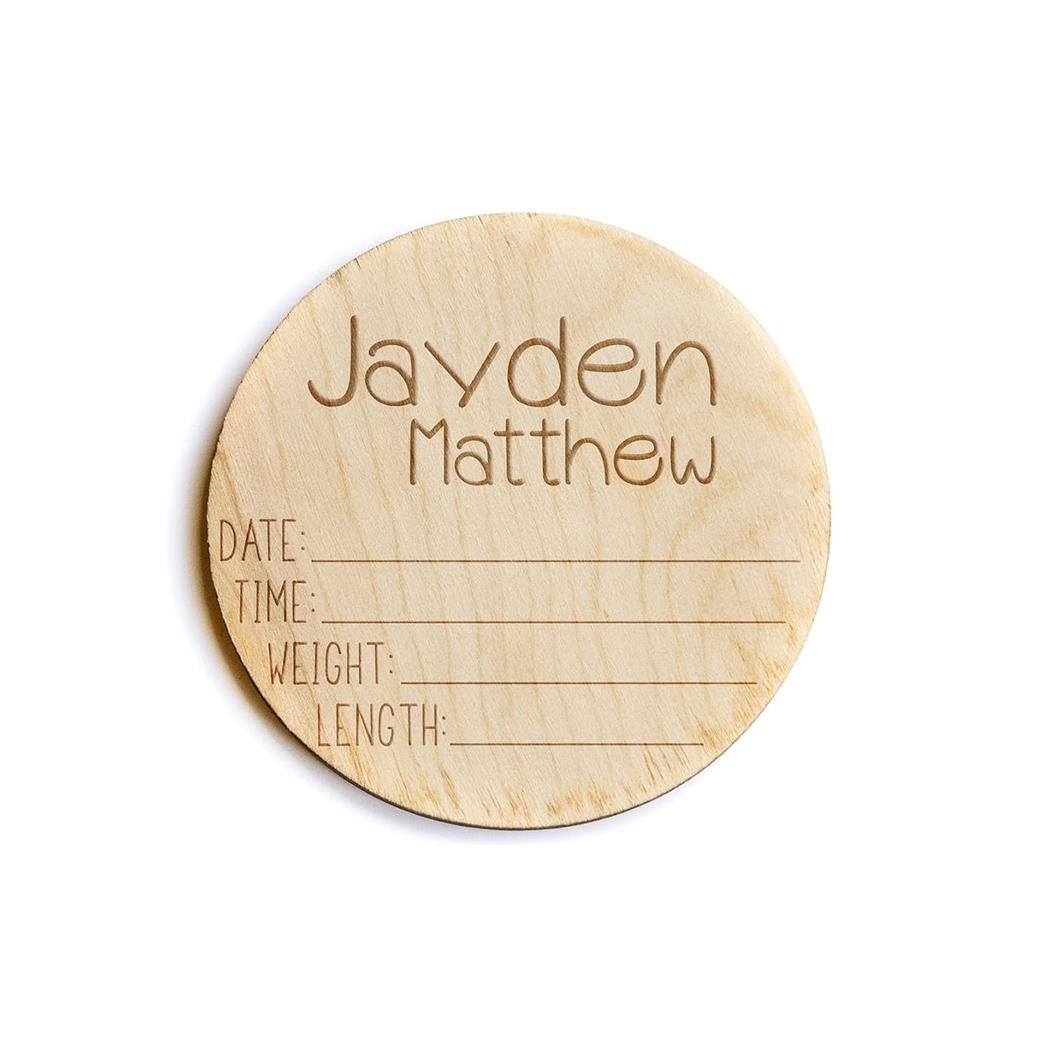 Glimmer Designs Newborn Announcement Sign for Hospital 1
