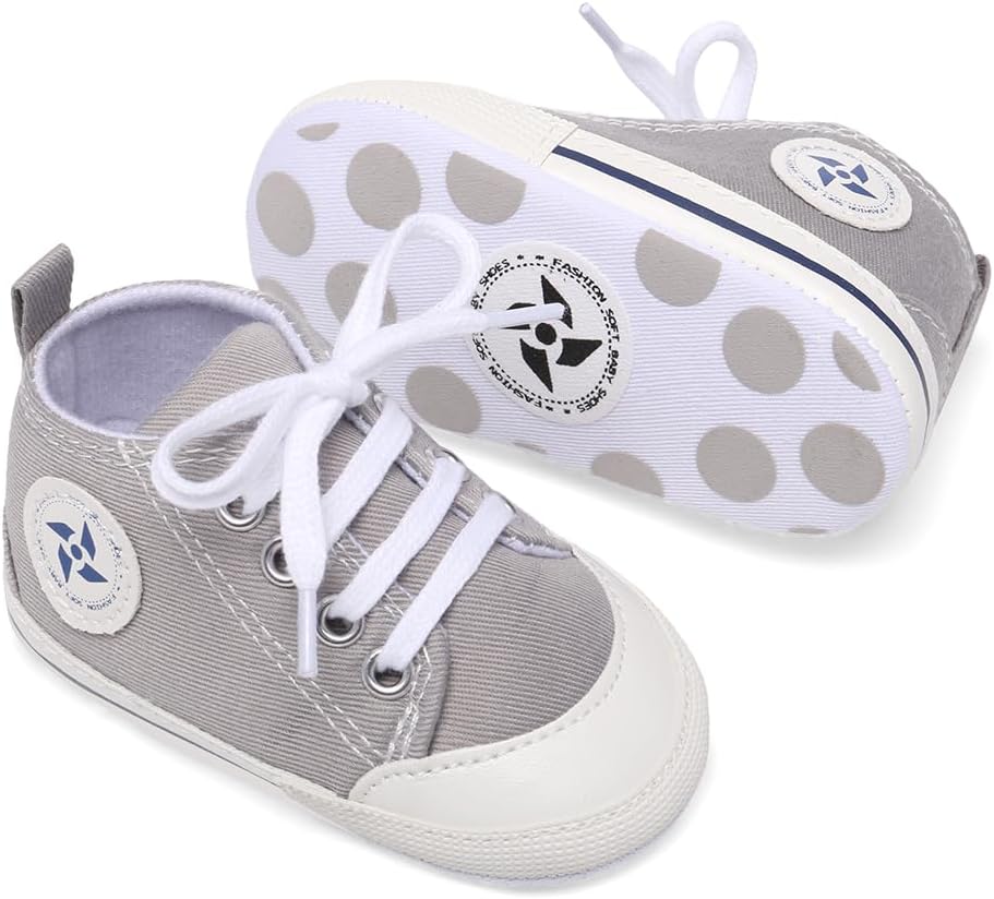 UARO Baby Star High Top Sneaker for Newborn to 18 Months