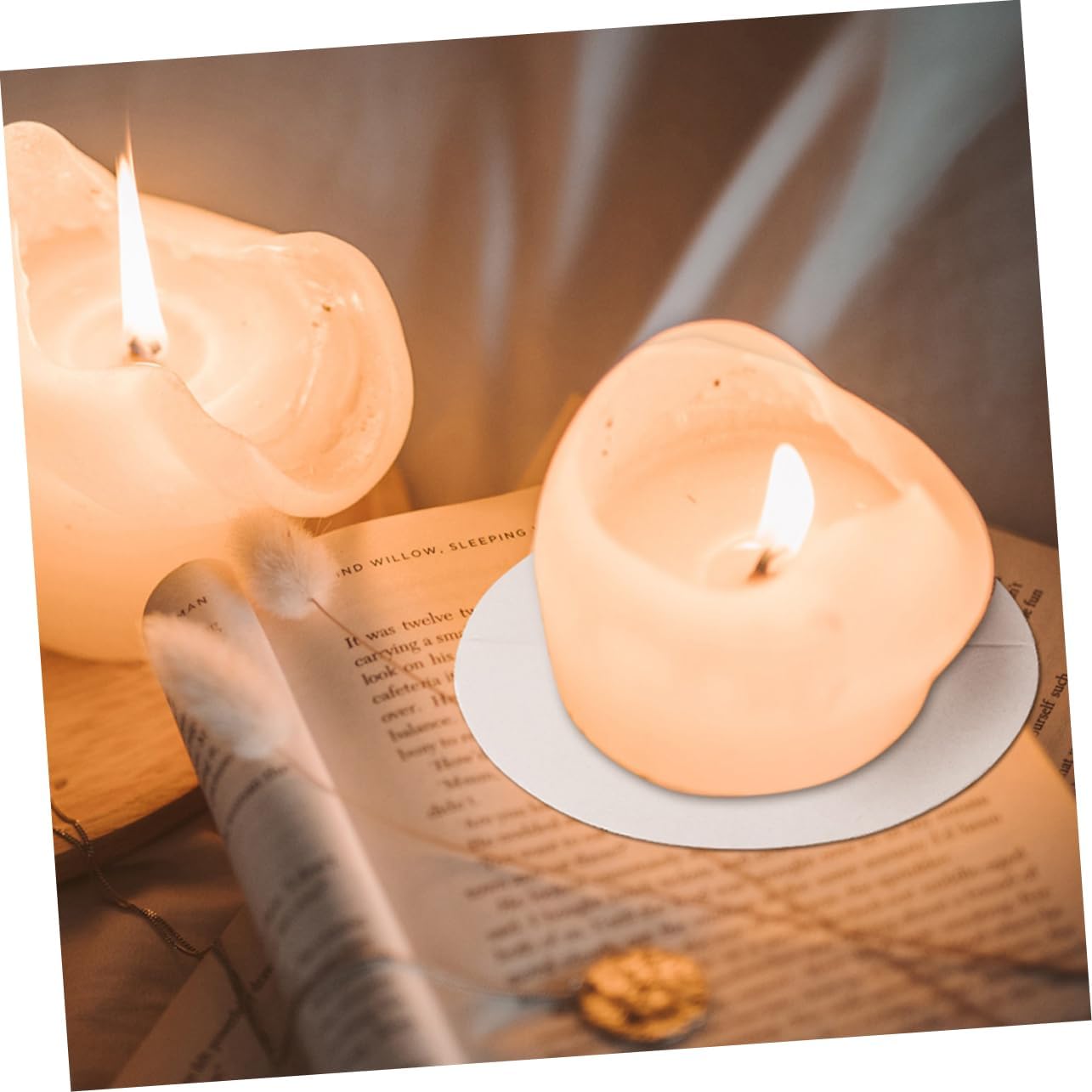 60pcs Aluminized Paper Candle Drip Catcher Holders for Candlesticks