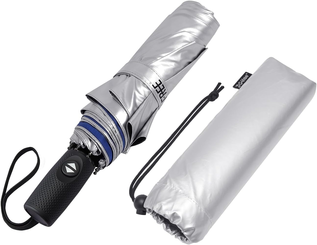 G4Free UPF 50 Windproof Travel Umbrella 42 Inch Auto Open Close