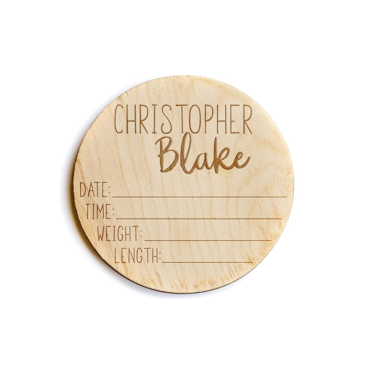 Glimmer Designs Newborn Announcement Sign for Hospital