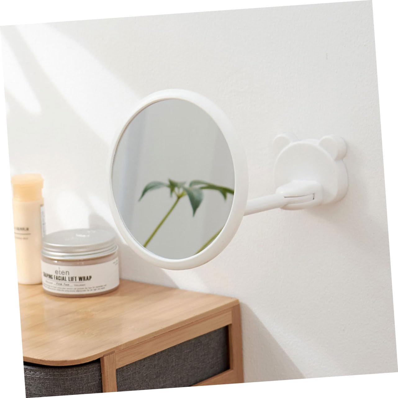 ULTECHNOVO 1Pc Wall Mount Folding Makeup Mirror