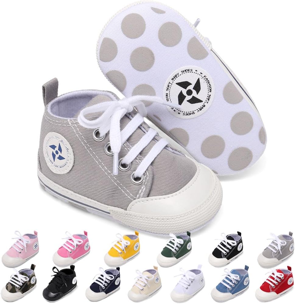 UARO Baby Star High Top Sneaker for Newborn to 18 Months