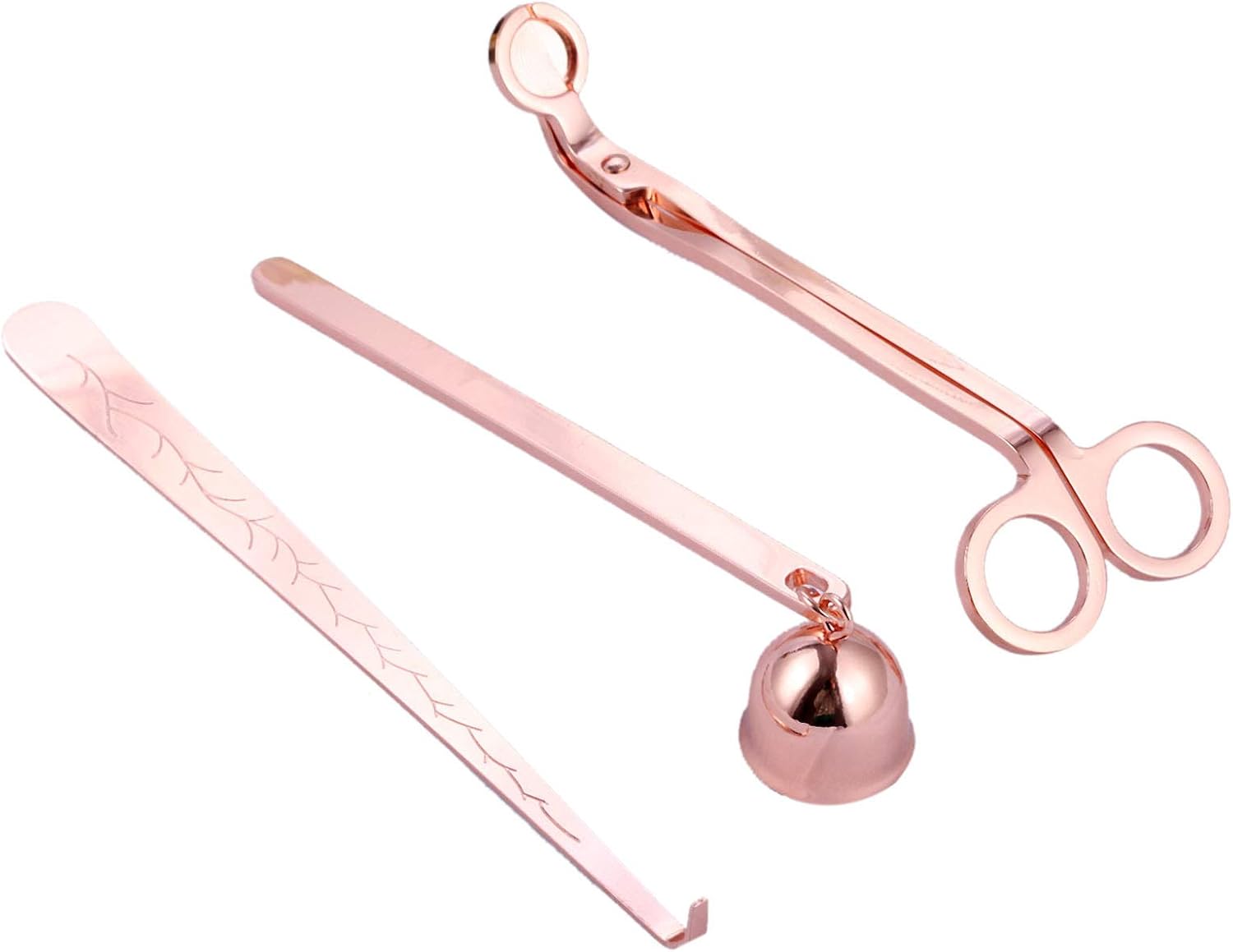 MUXSAM 3 in 1 Candle Snuffer Set Rose Gold 1