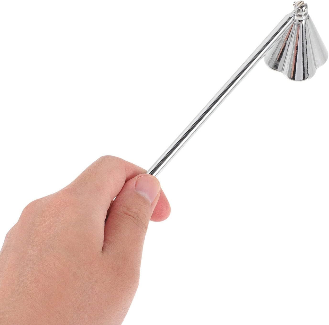 EXCEART Silver Candle Snuffer with Handle