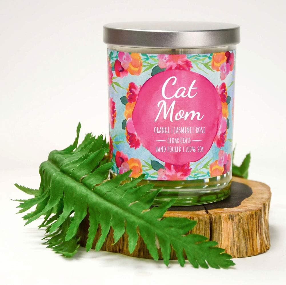 Funny Candles for Cat Lovers - 10 Oz Soy Candle with Gift Box