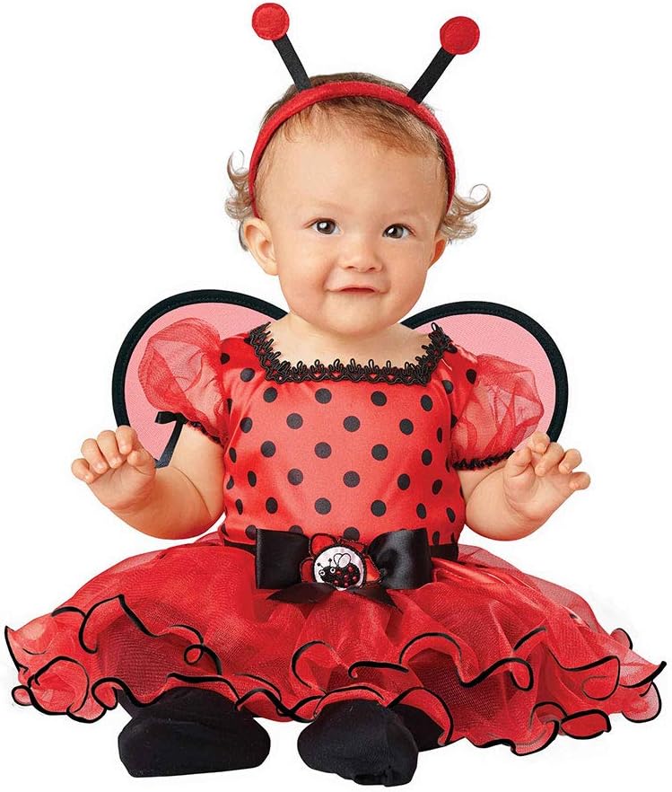 Seasons Infant Baby Girls Ladybug Costume Halloween Dress with Tutu Skirt Red Black