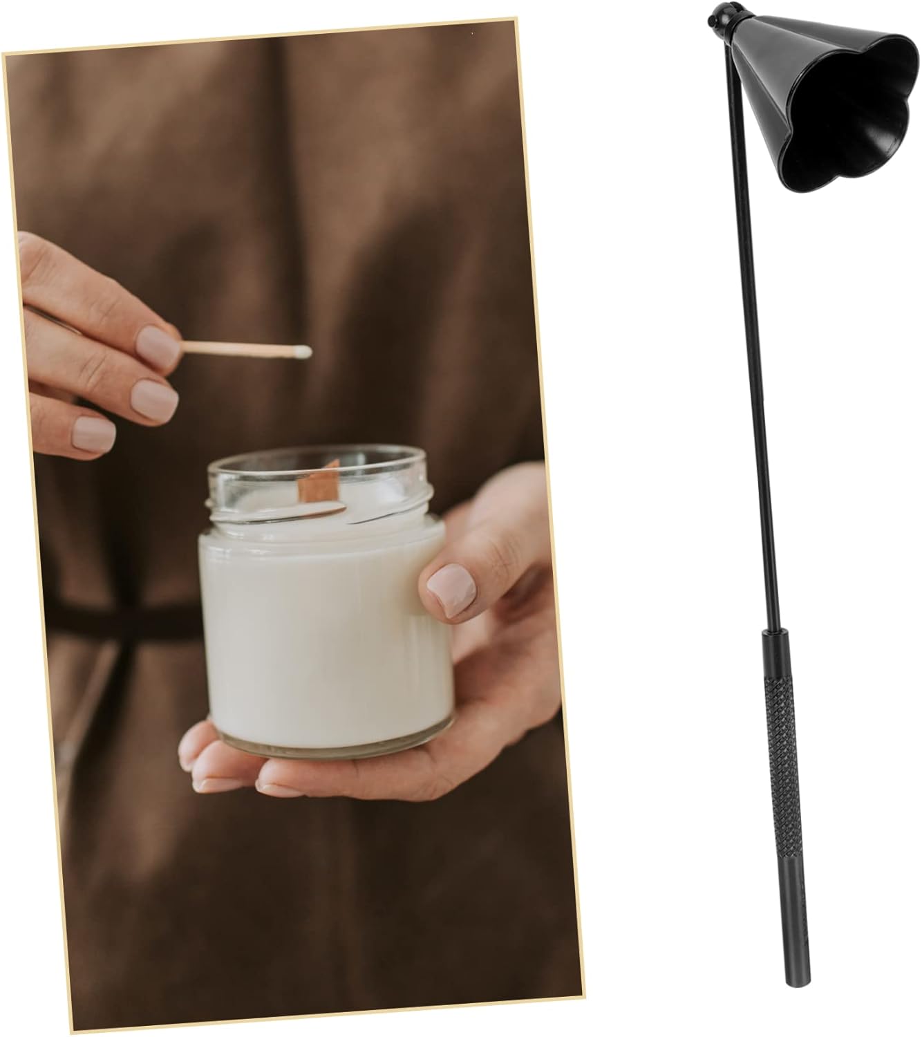 Angoily Elegant Candle Snuffer with Long Handle