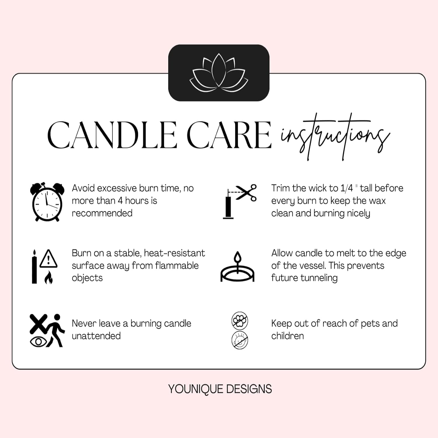 You Nique Designs Lavender Vanilla Soy Candle for Rottweiler Lovers