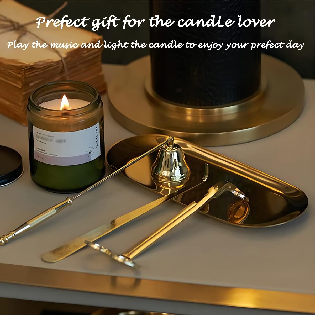 UCINNOVATE 5 in 1 Candle Accessories Set with Deer Design