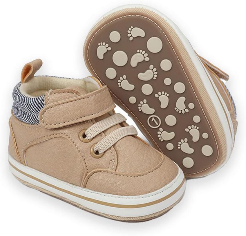 SABATUTU Baby Boys Girls Pre-Walking Sneakers with Anti-Slip Rubber Sole