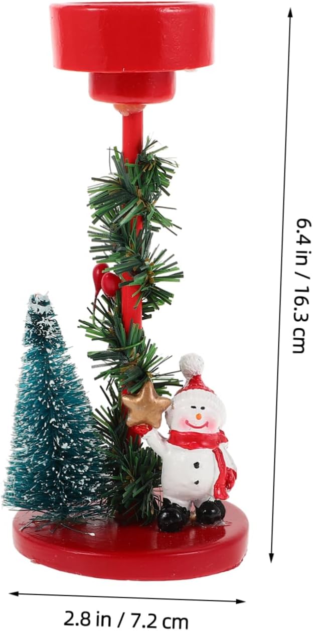 ETHZZLE Snowman Candle Holder Ornament for Christmas Decor