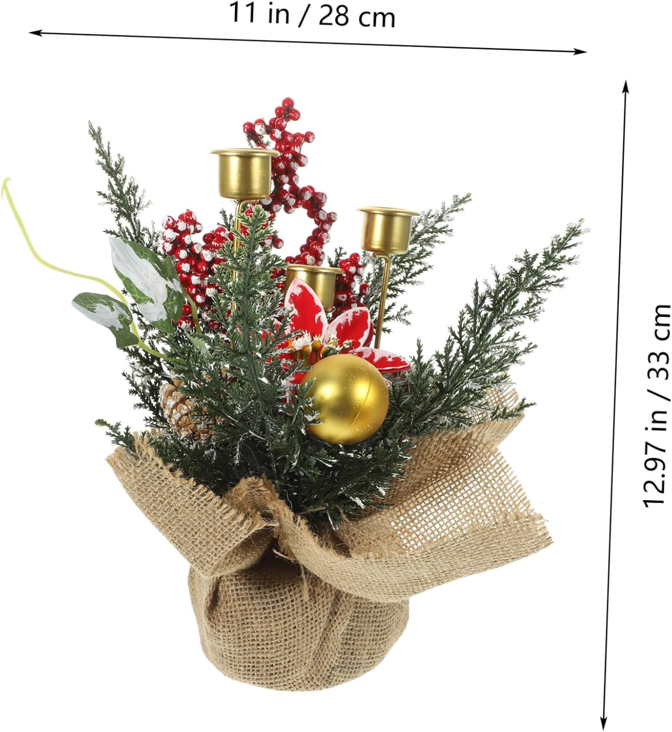 Cabilock Realistic Fruit Wreath Candle Holder 1