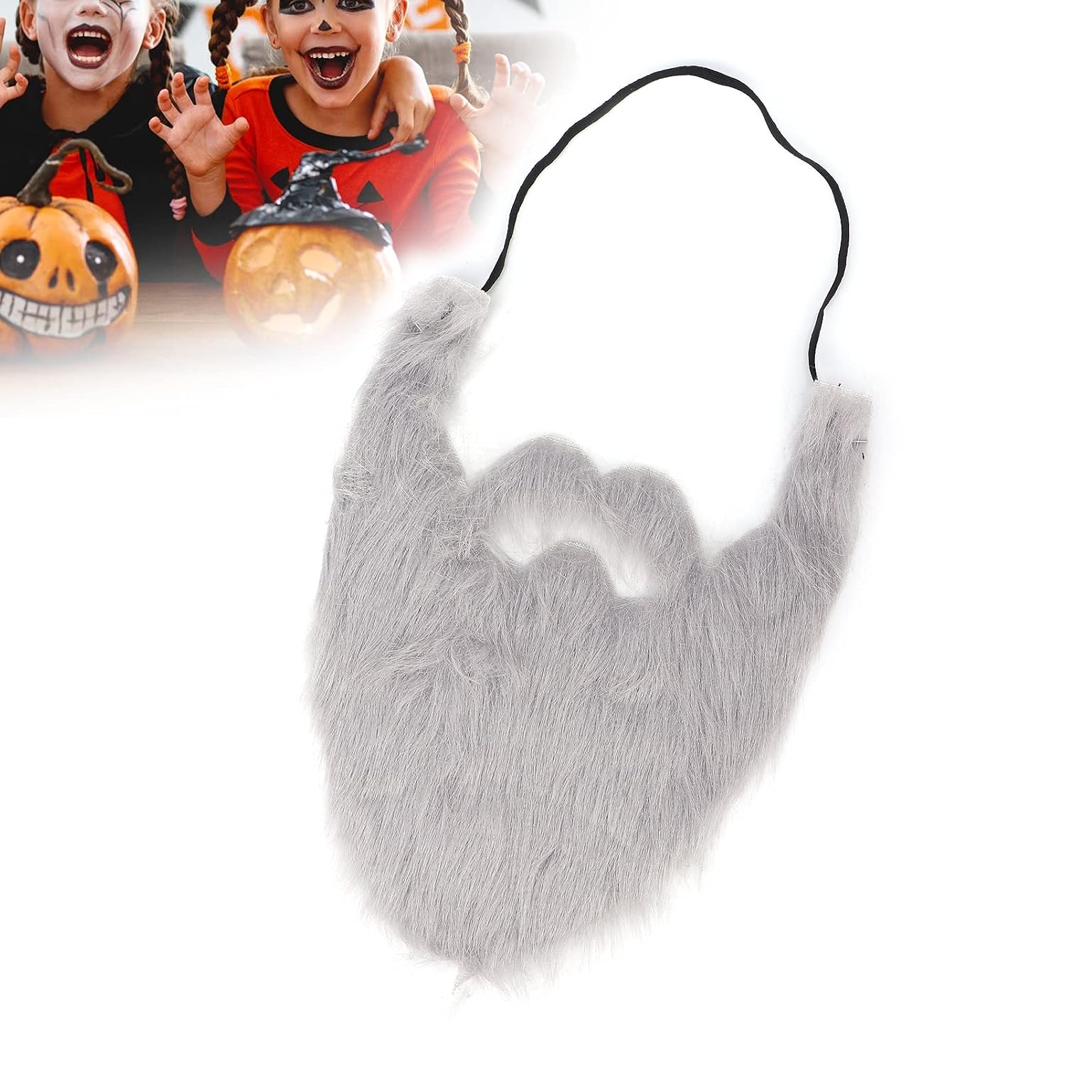 Yosoo Grey Beard Funny Costume Facial Hair