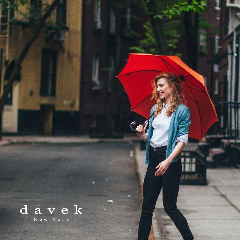 Davek Elite Umbrella Classic Black Automatic Open Windproof