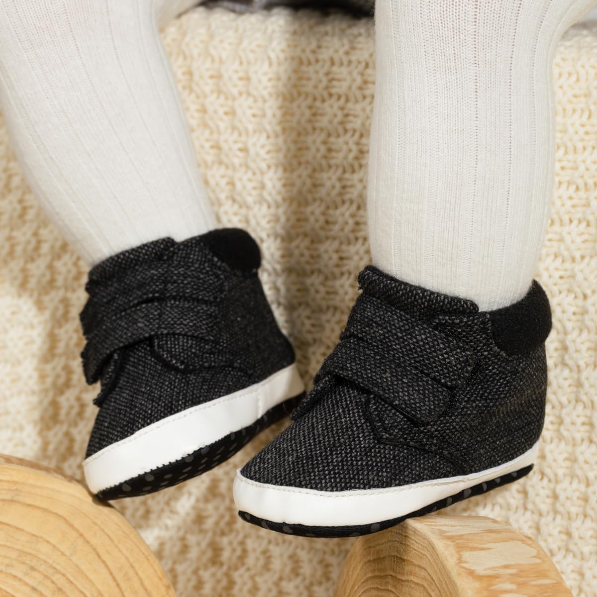 CENCIRILY Soft Soles High Top Sneakers for Baby Boys Girls
