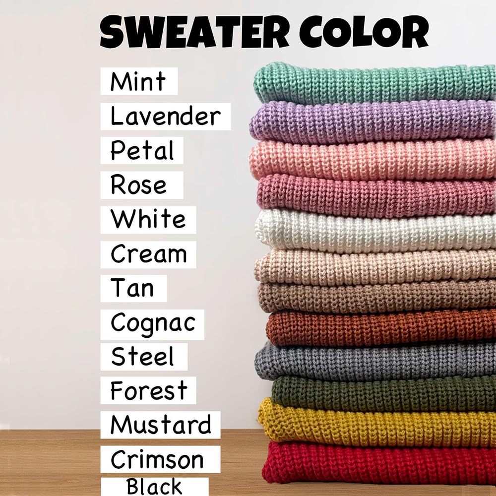 Handmade Personalized Baby Name Knit Sweater for Kids