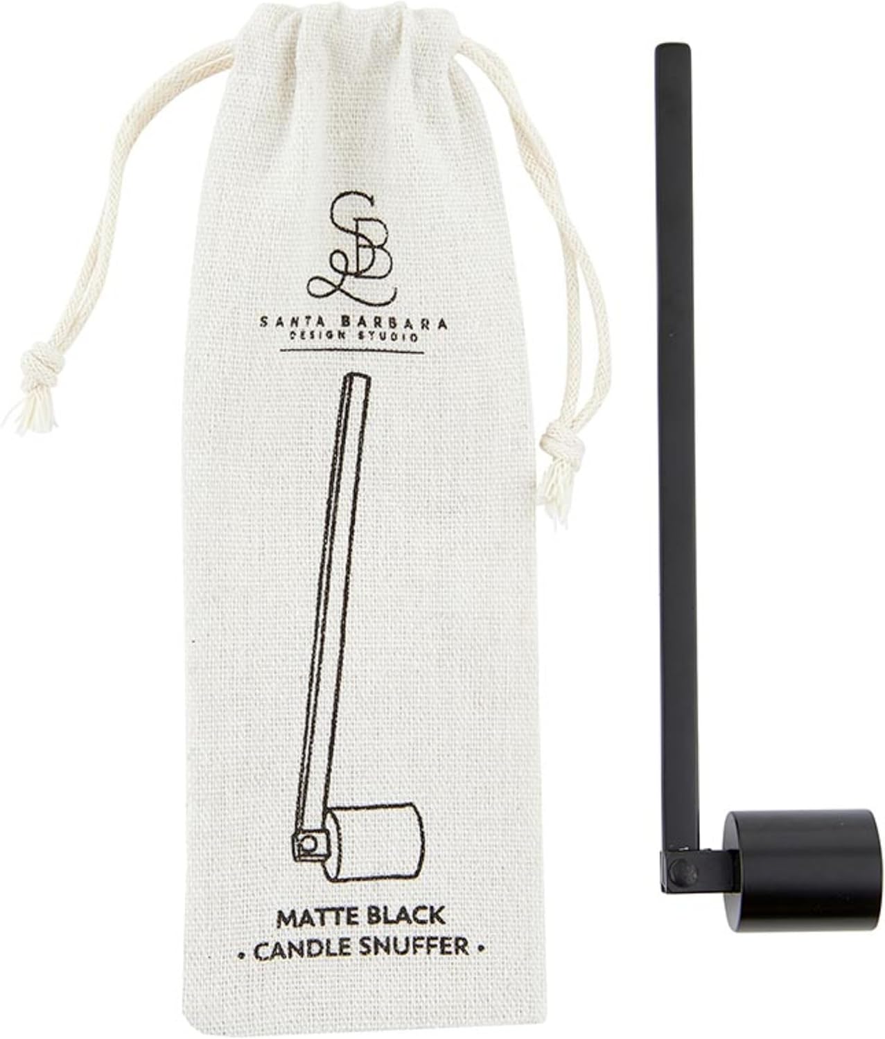 Santa Barbara Design Studio Candle Snuffer 6 Matte Black Sleek Stainless Steel