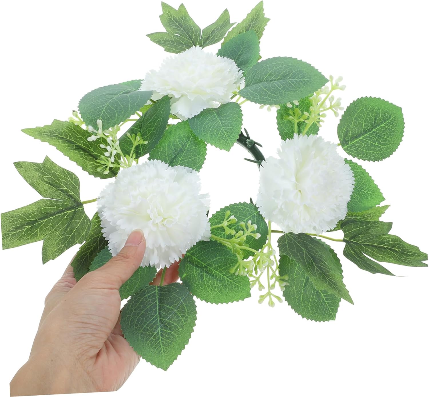 Artificial Flower Candle Ring for Weddings and Holidays