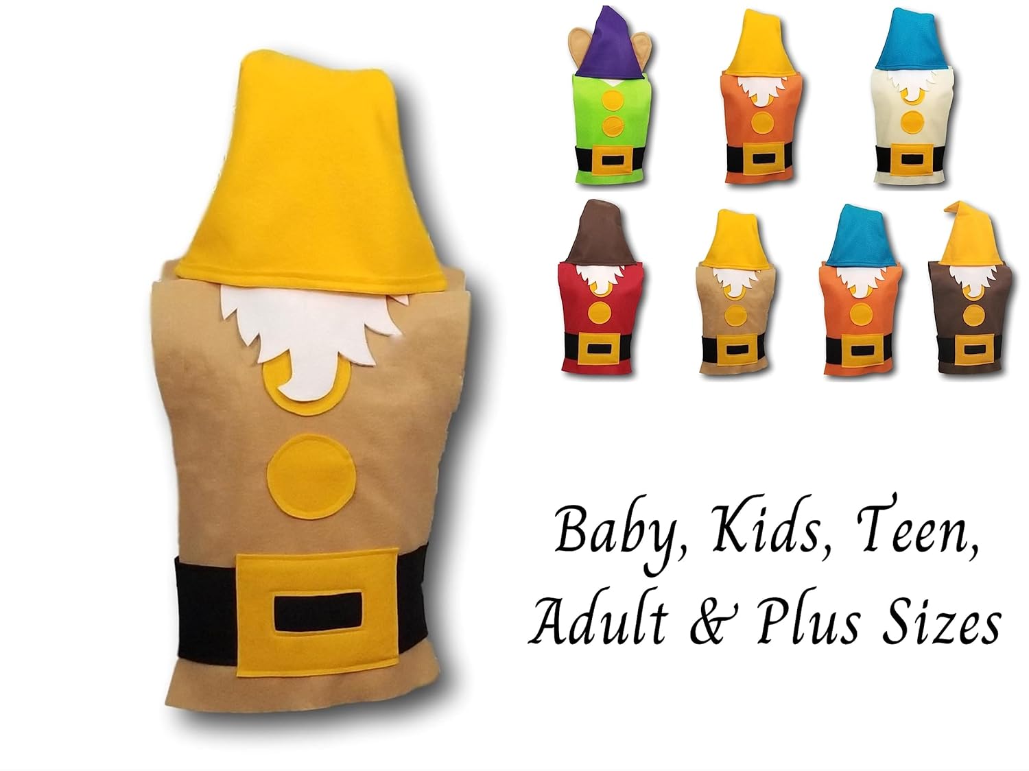 Sneezy Dwarf Classic Costume Set - Baby to Adult Sizes
