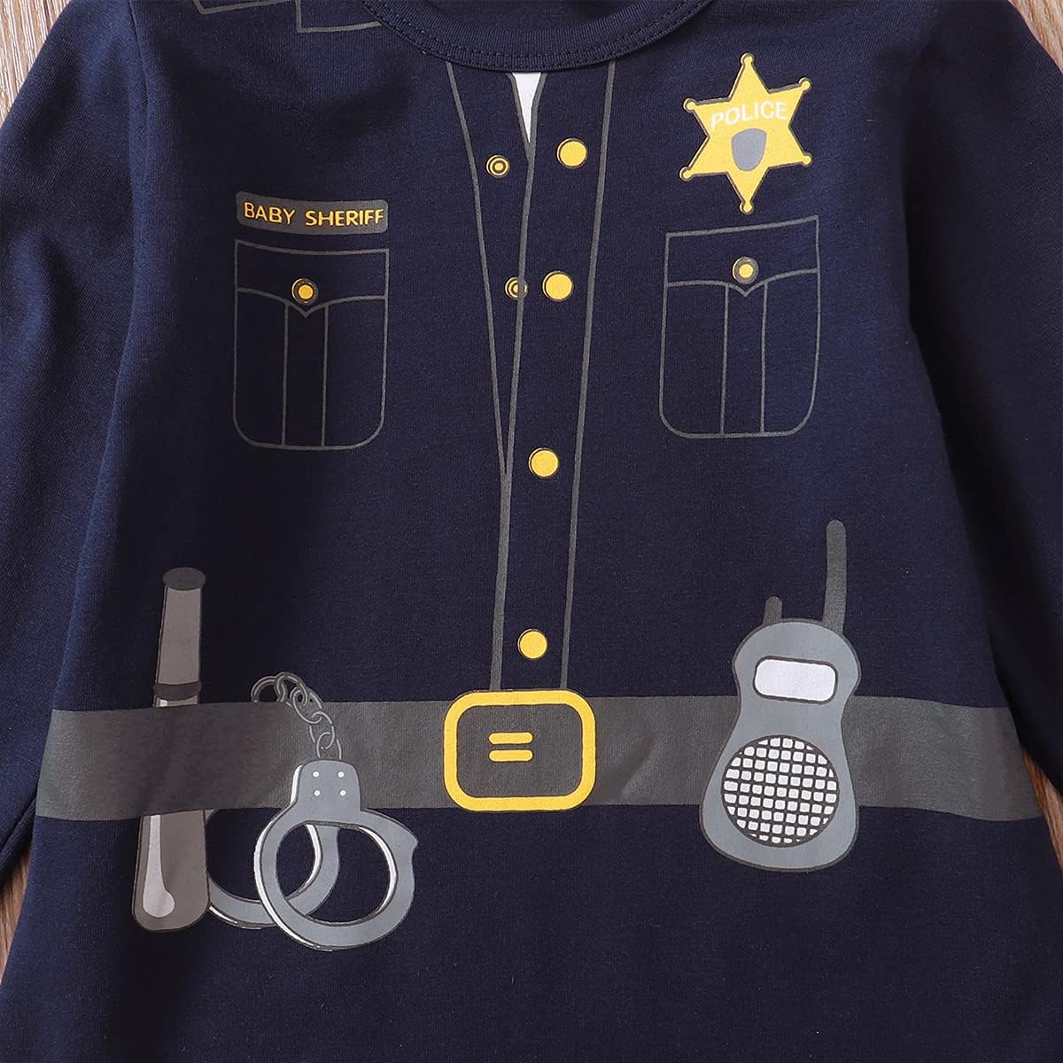 Baby Boy Police Costume Outfit with Hat
