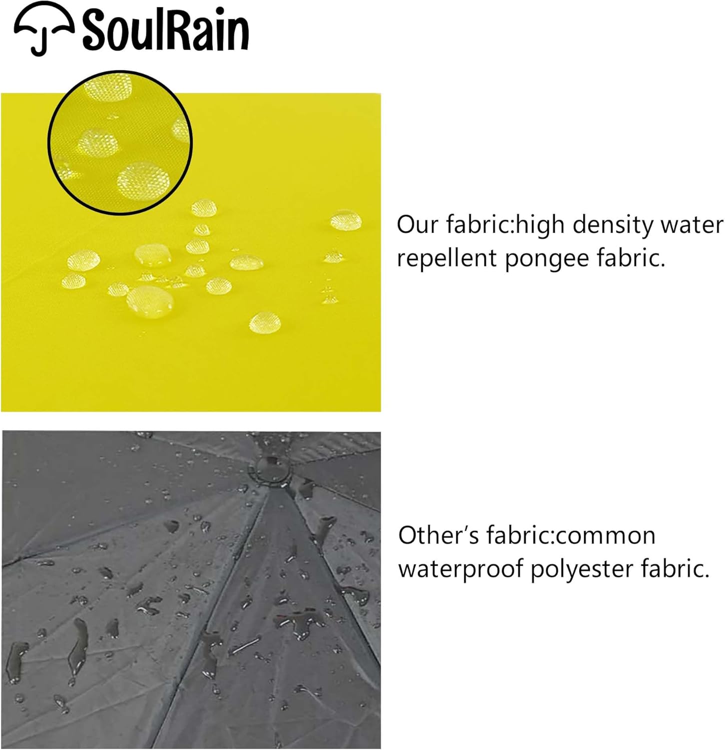 SoulRain 48 Arc Classic Wood Handle Umbrella