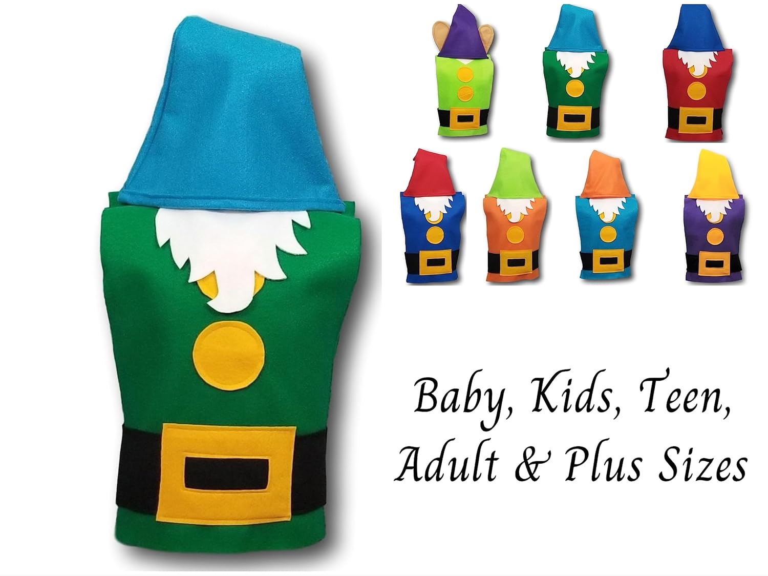 Sleepy Dwarf Costume for Kids and Adults 4-9 Years