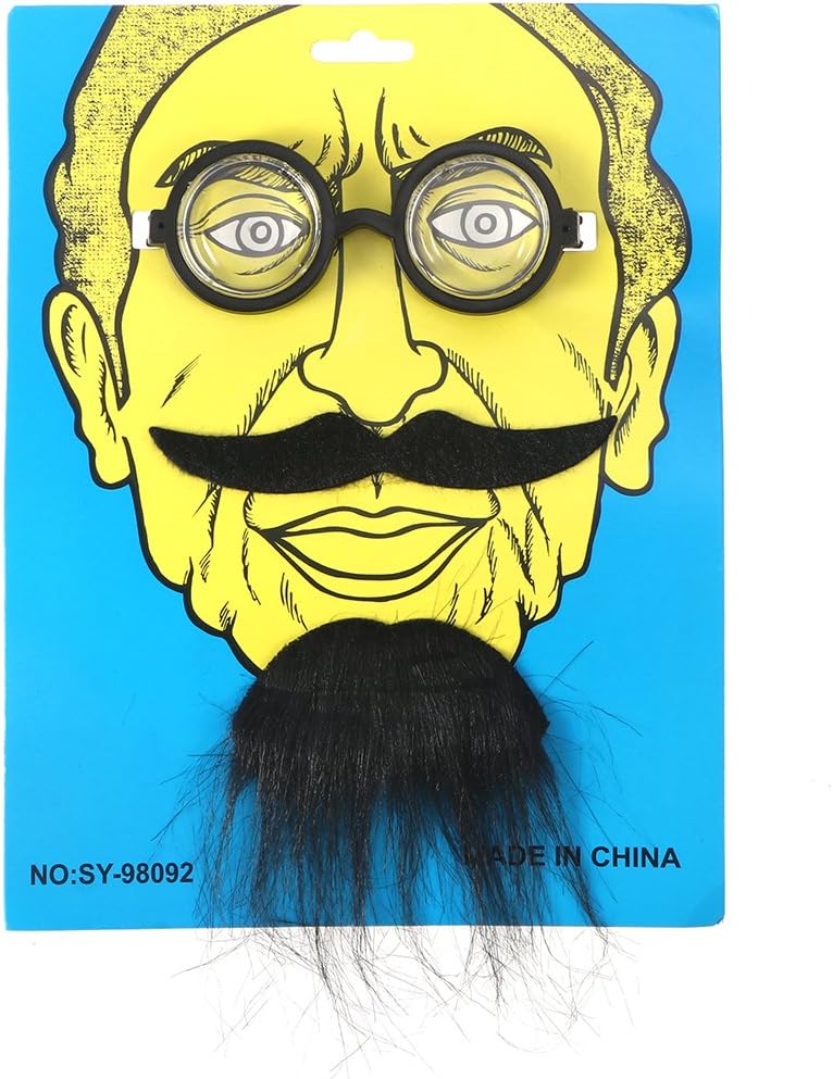 Halloween Fake Beard and Eyebrows Costume Kit