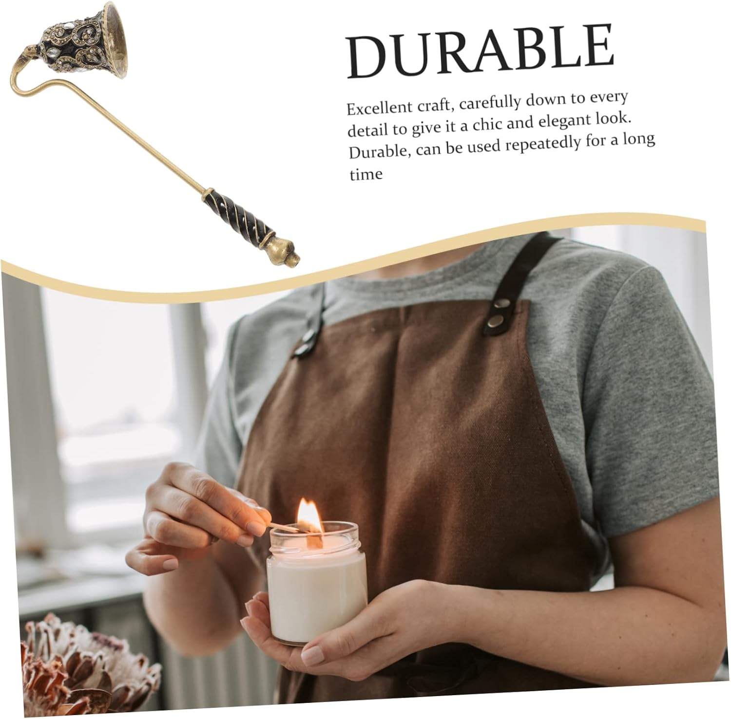 SUPVOX Candle Snuffer Wick Dipper Flame Extinguisher