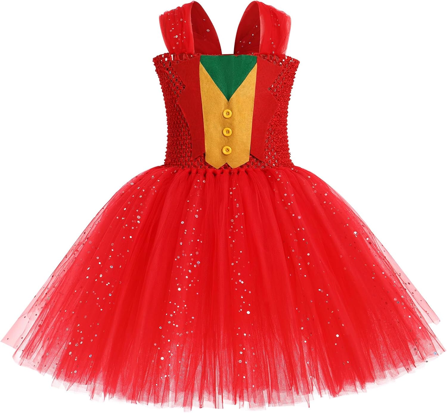 IMEKIS Toddler Clown Halloween Costume for Girls 2-12T