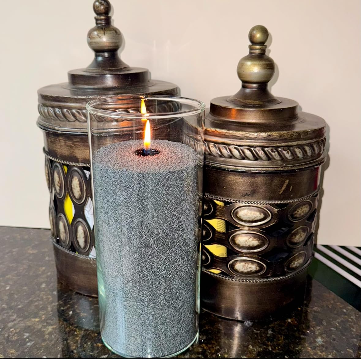 Pearled Candle 16 Oz - Eco-Friendly Smoke-Free Jar Candle 1
