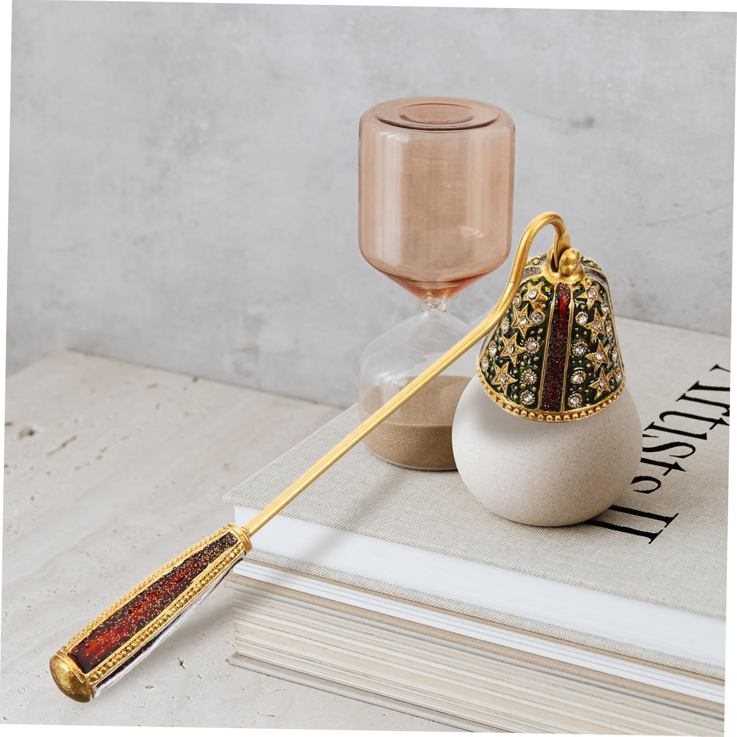 Retro Candle Snuffer with Rhinestone Star Design
