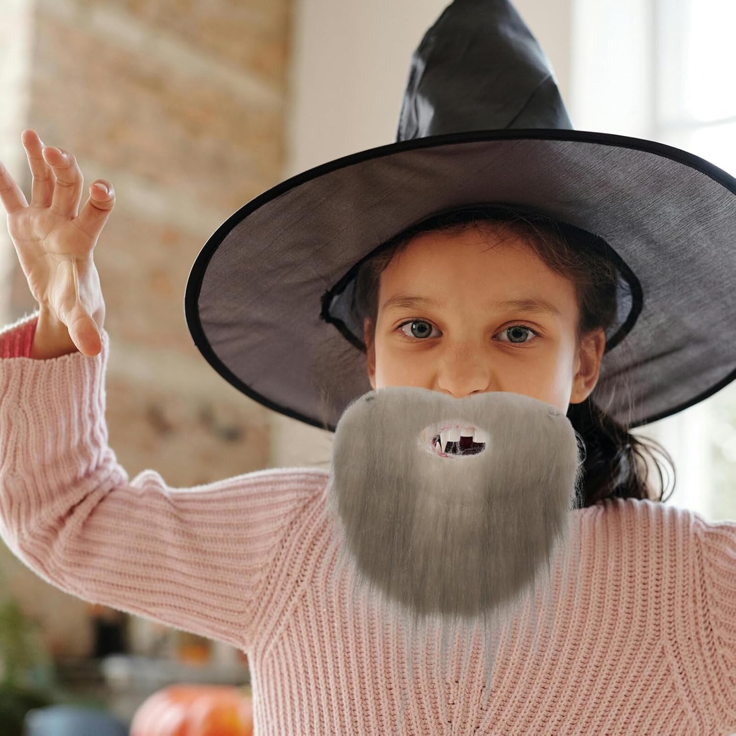 ABOOFAN Realistic Fake Mustache for Halloween Costume Party