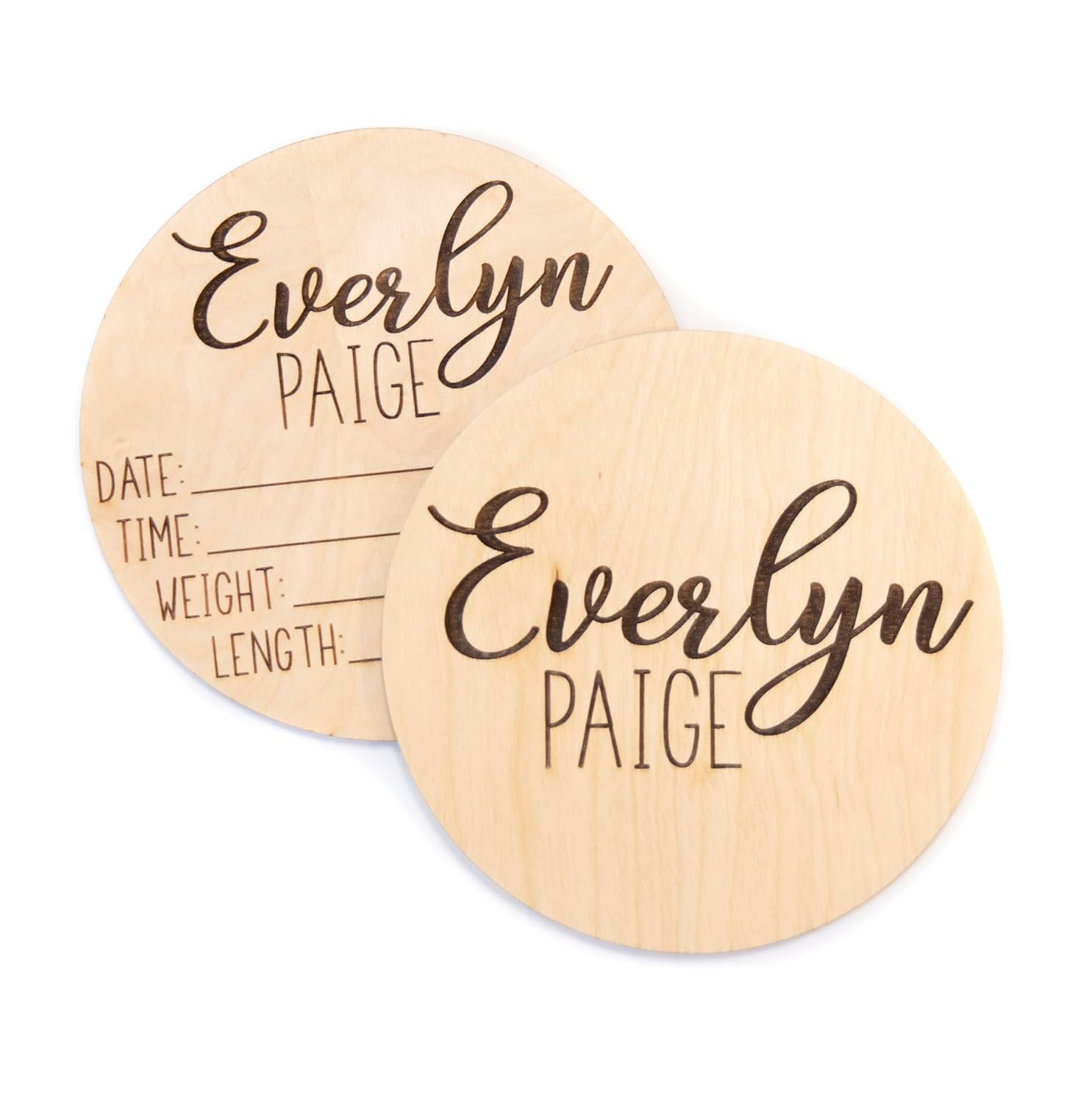 Personalized Double Sided Baby Announcement Sign for Hospital 1