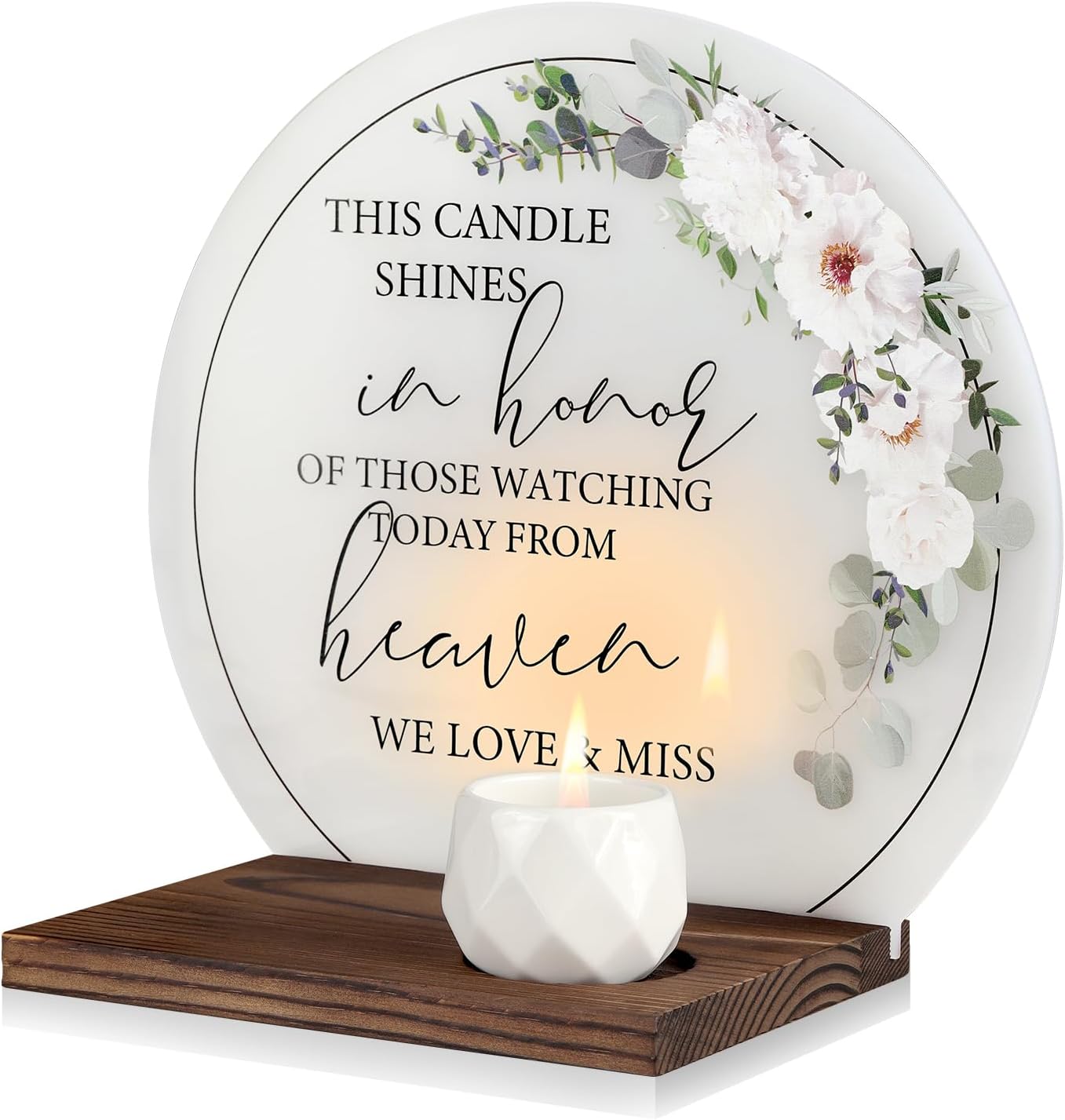 MISTOD Memorial Candle Wedding Sympathy Sign