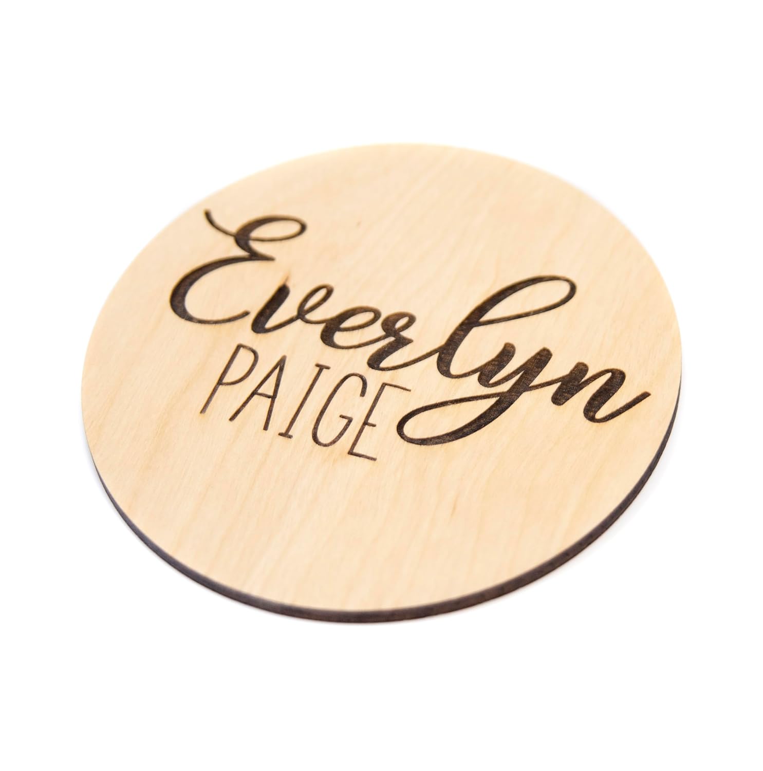 Personalized Wooden Baby Announcement Sign