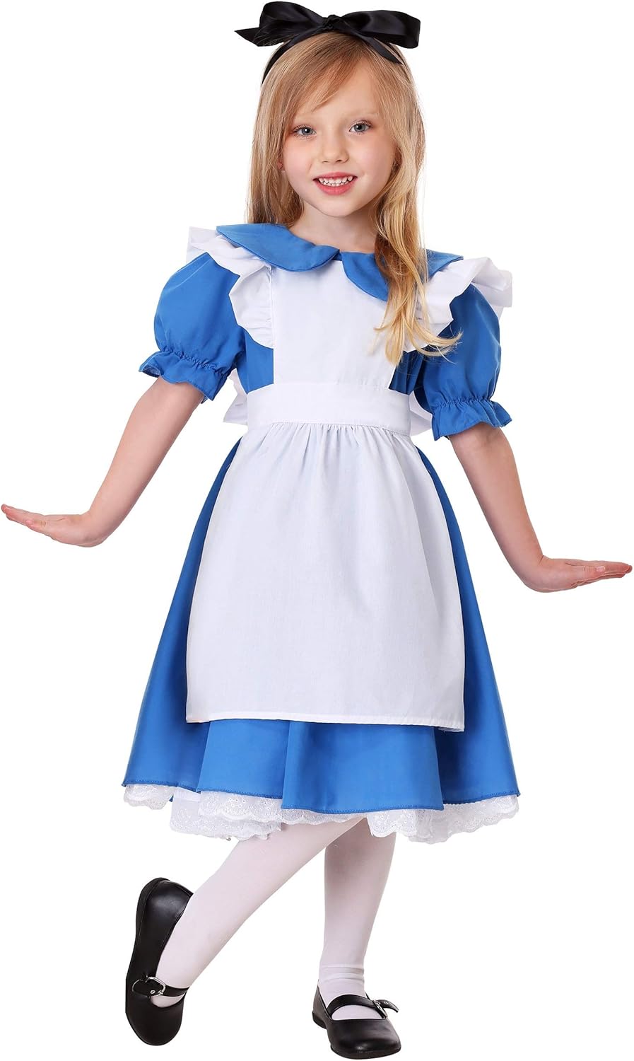 Fun Costumes Deluxe Toddler Alice in Wonderland Blue Dress