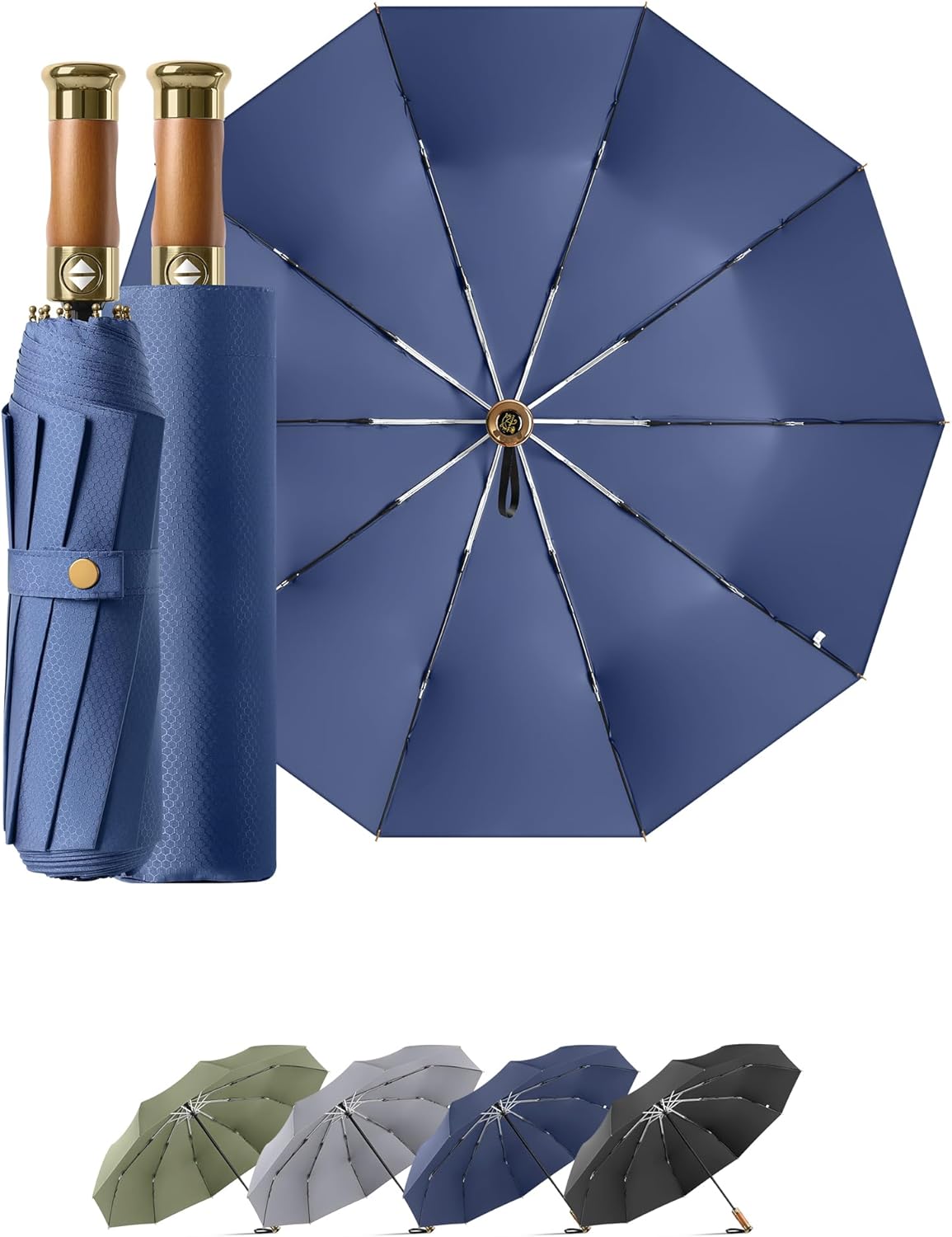 Rain Cats Extra Large 46 Inch Folding Umbrella