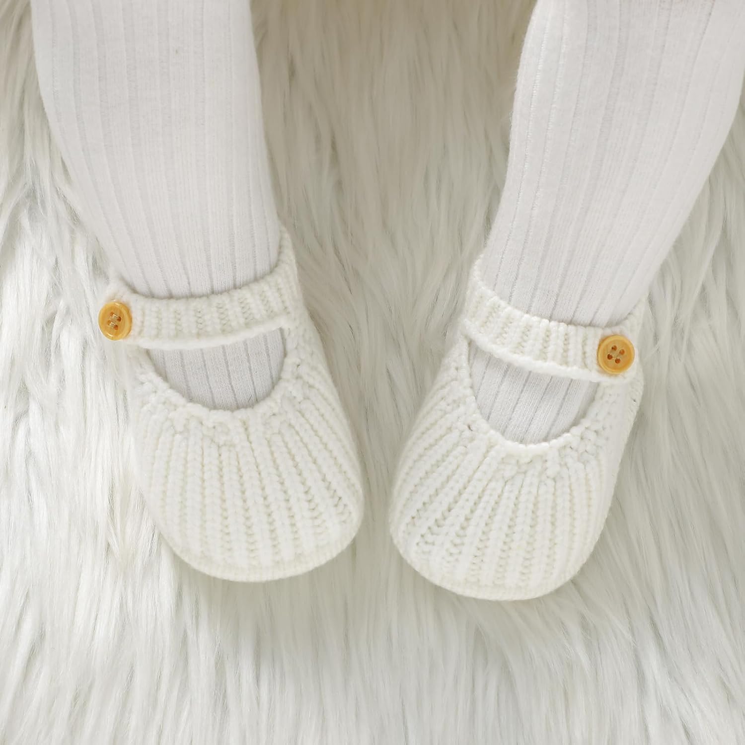 Wugugu Baby Booties Soft Crochet Socks Shoes for Newborn