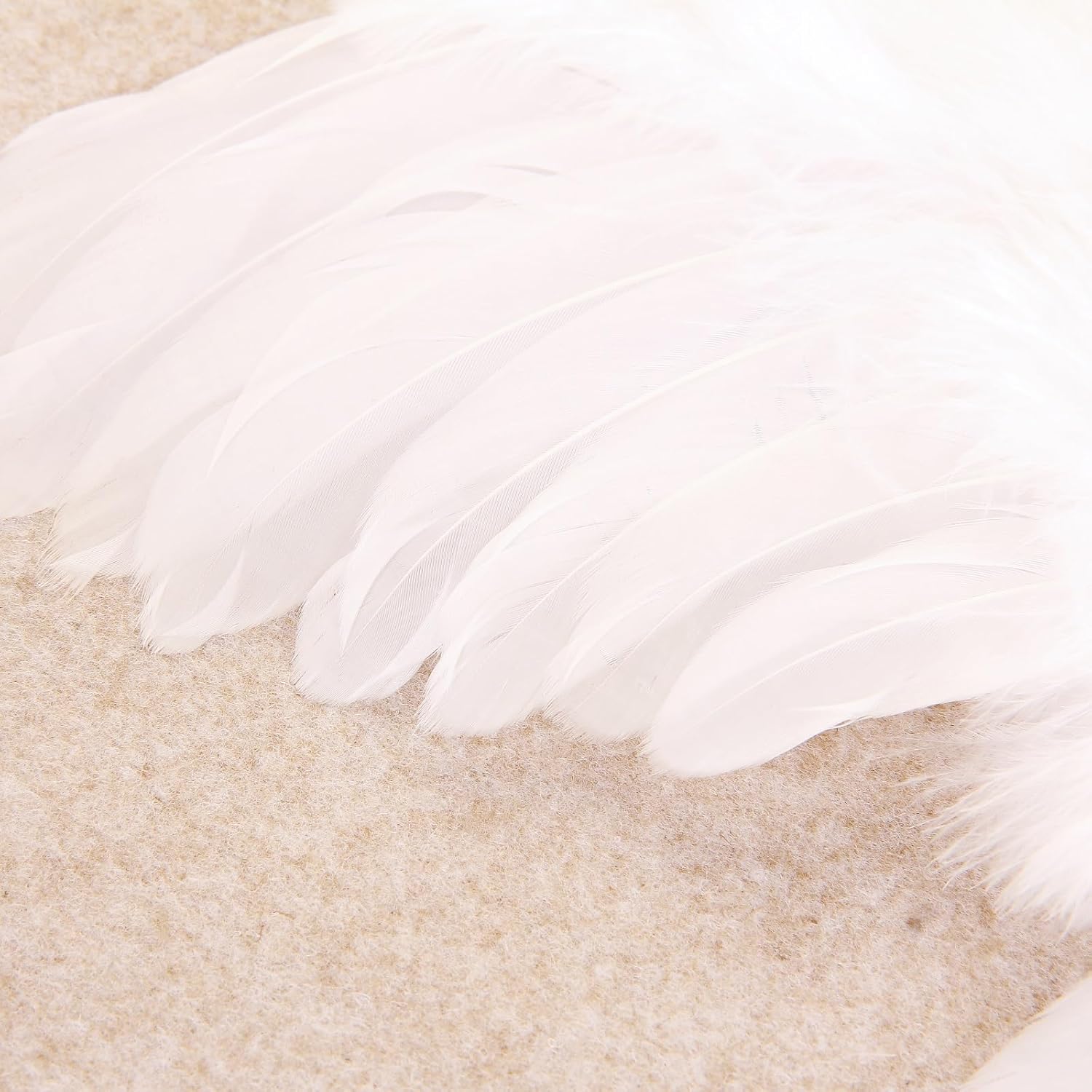 Nishine 2 Pack White Newborn Fuzzy Feather Angel Wings and Headband Set