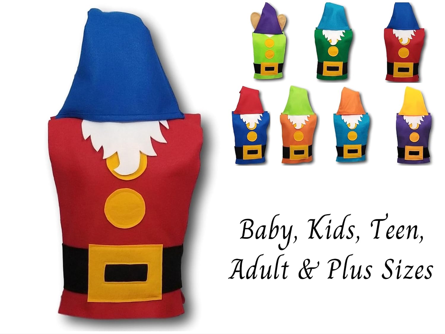 Grumpy Dwarf Costume Set - Kids and Adults Sizes