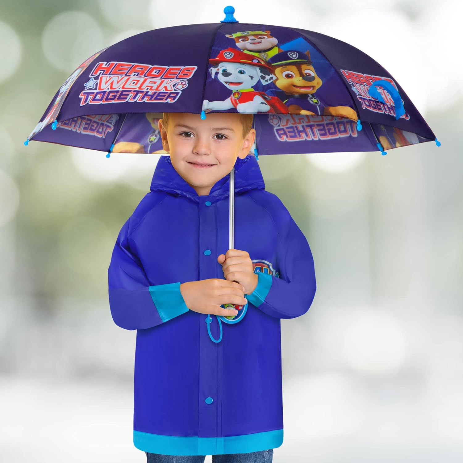 Nickelodeon Paw Patrol Slicker and Umbrella Set for Kids