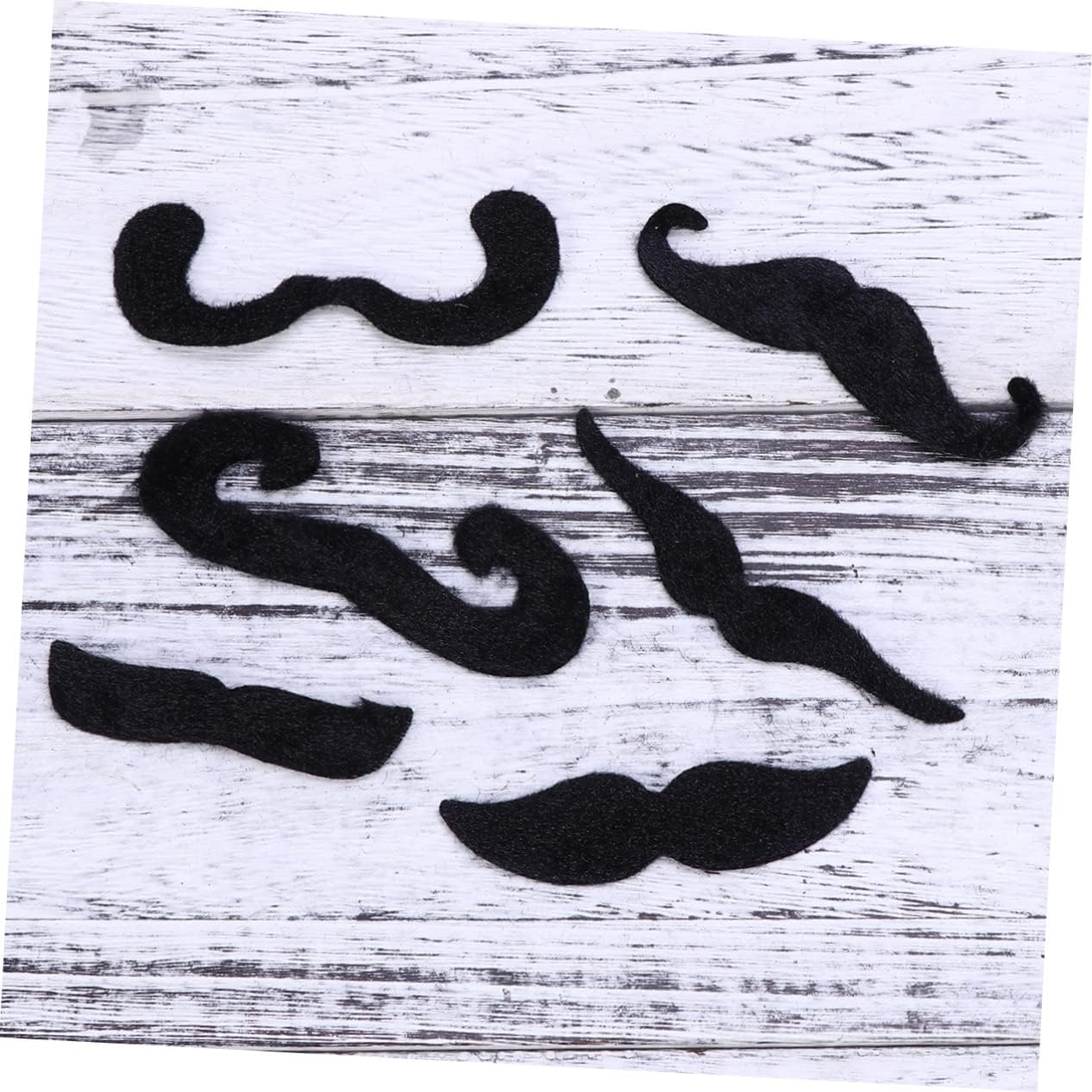 ABOOFAN 6pcs Santa Beard and Mustache Halloween Fake Facial Hair Prom Props