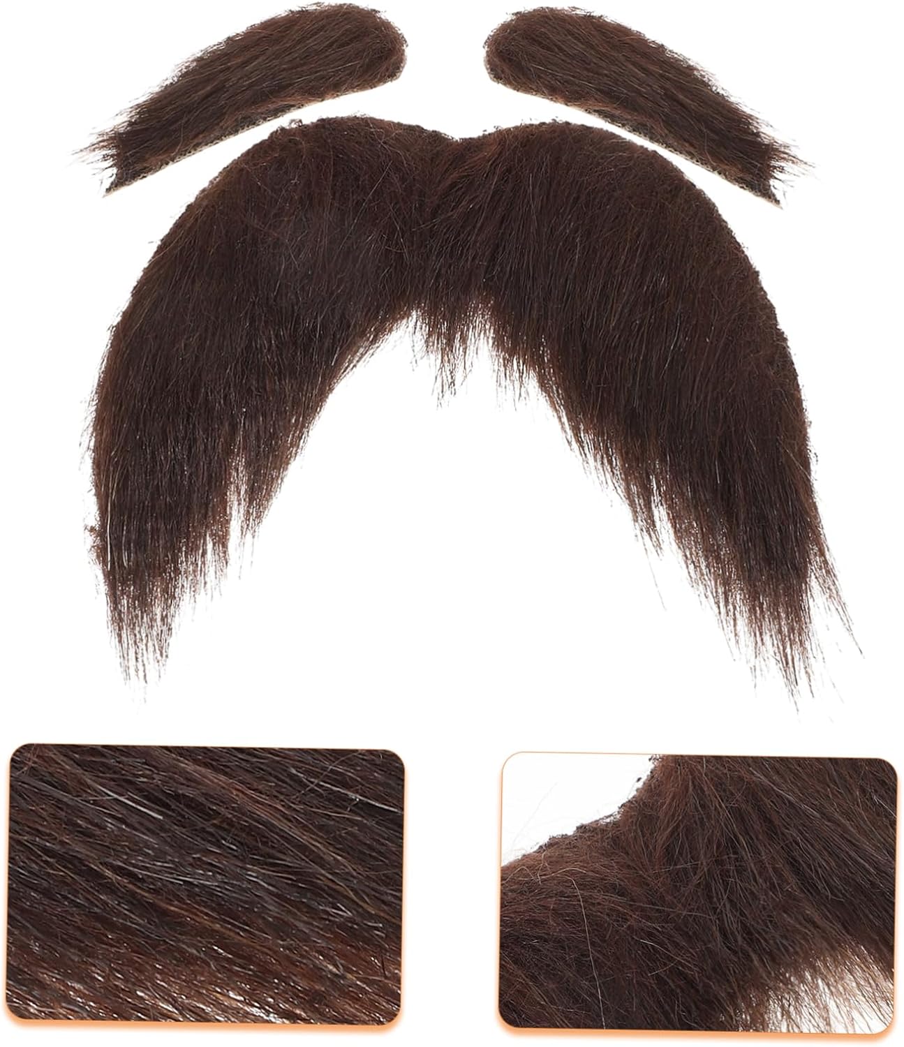 BESPORTBLE 1Set Old Man Fake Mustache and Eyebrows for Halloween