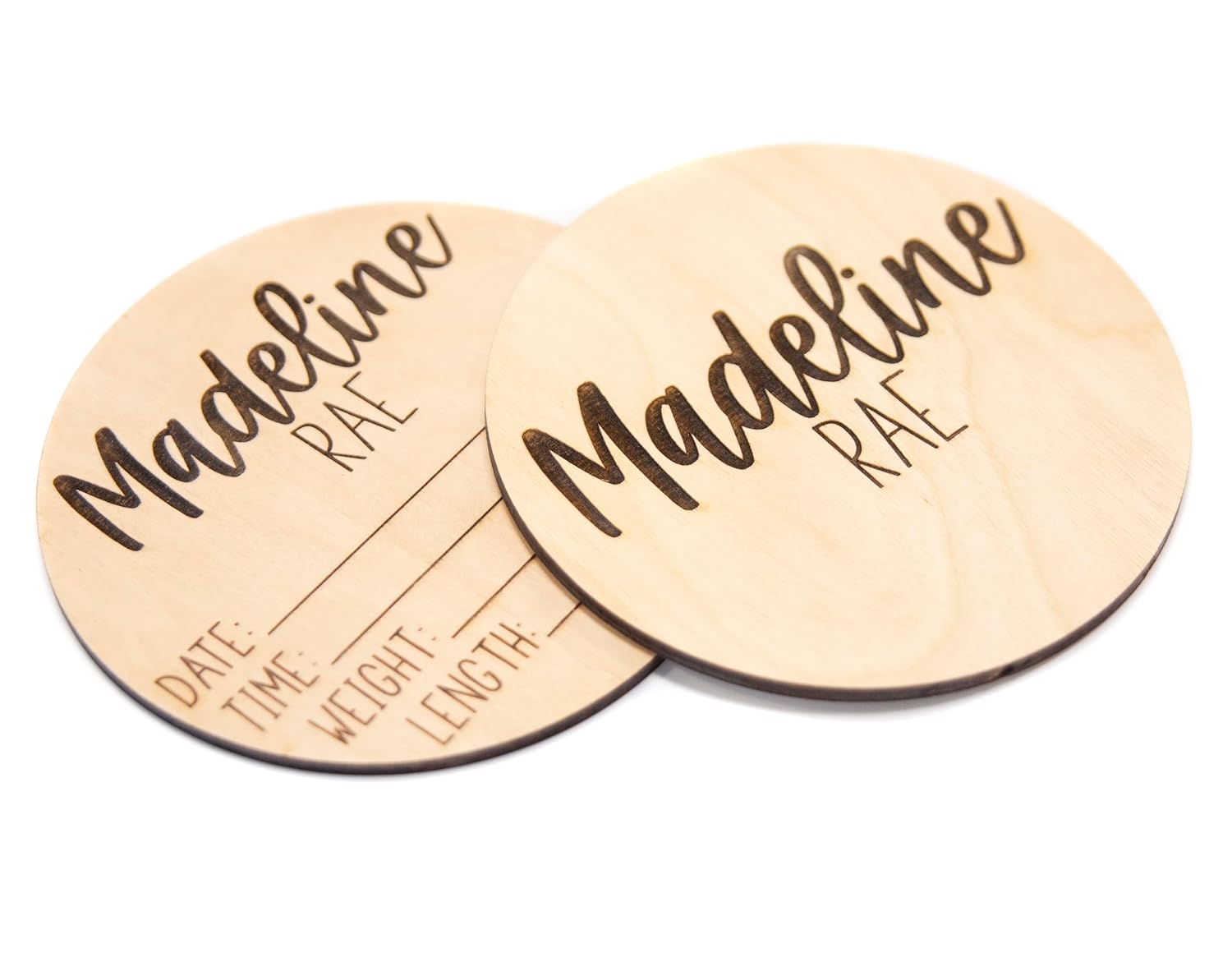 Personalized Double Sided Baby Announcement Sign for Hospital