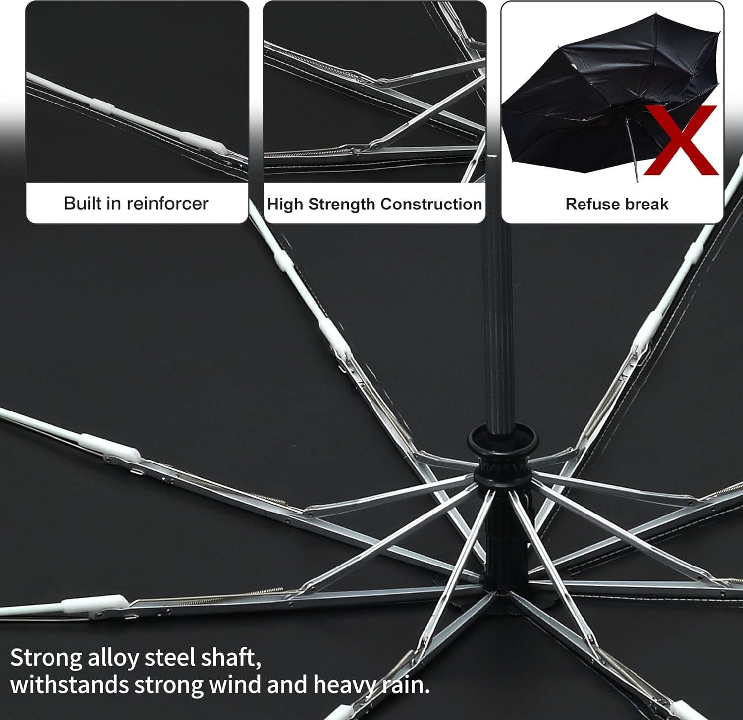RXHOSIGAY Color Coated UV Protection Folding Umbrella 1