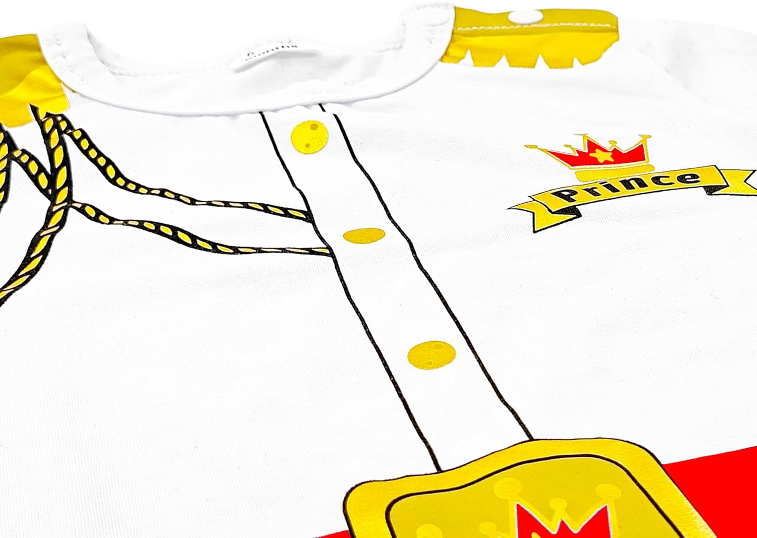 Baby Prince Costume Jumpsuit with Gold Crown