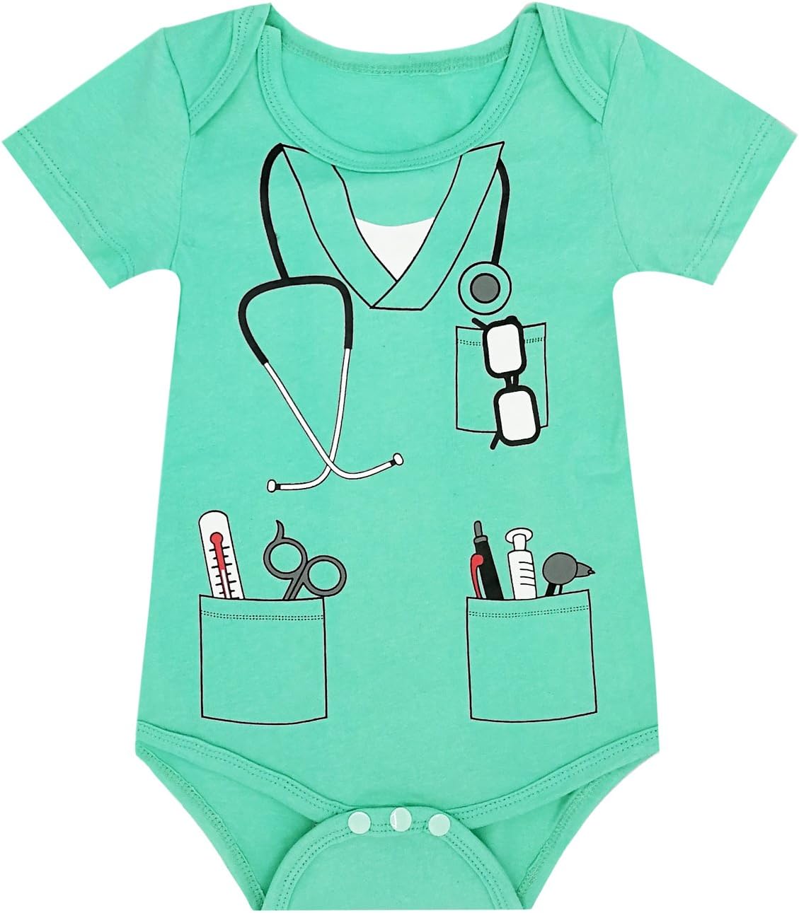 LENSOUS Baby Boys Doctor Costume Bodysuit 1