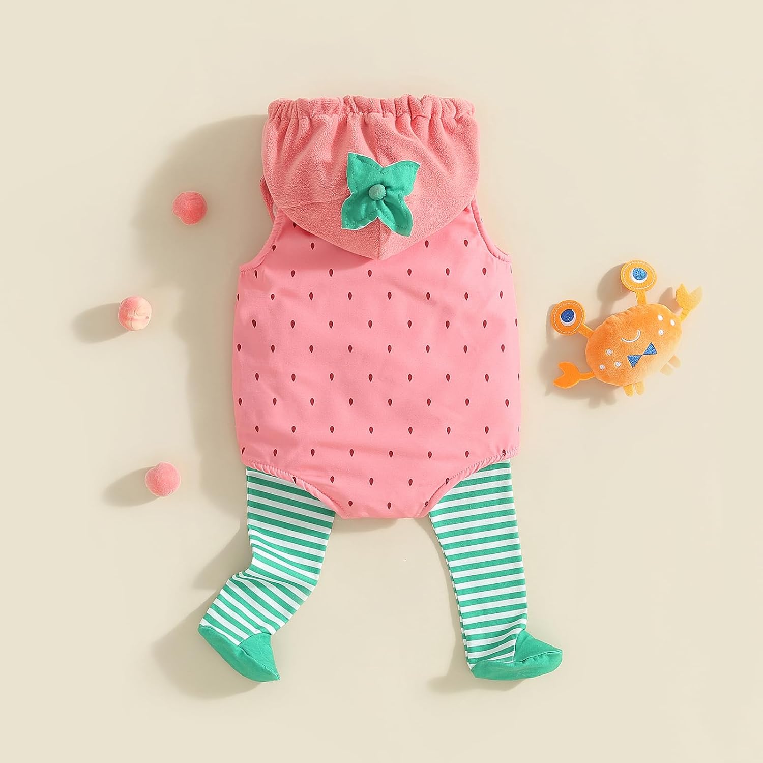 Merqwadd Halloween Baby Costume Velvet Outfit Avocado Pineapple