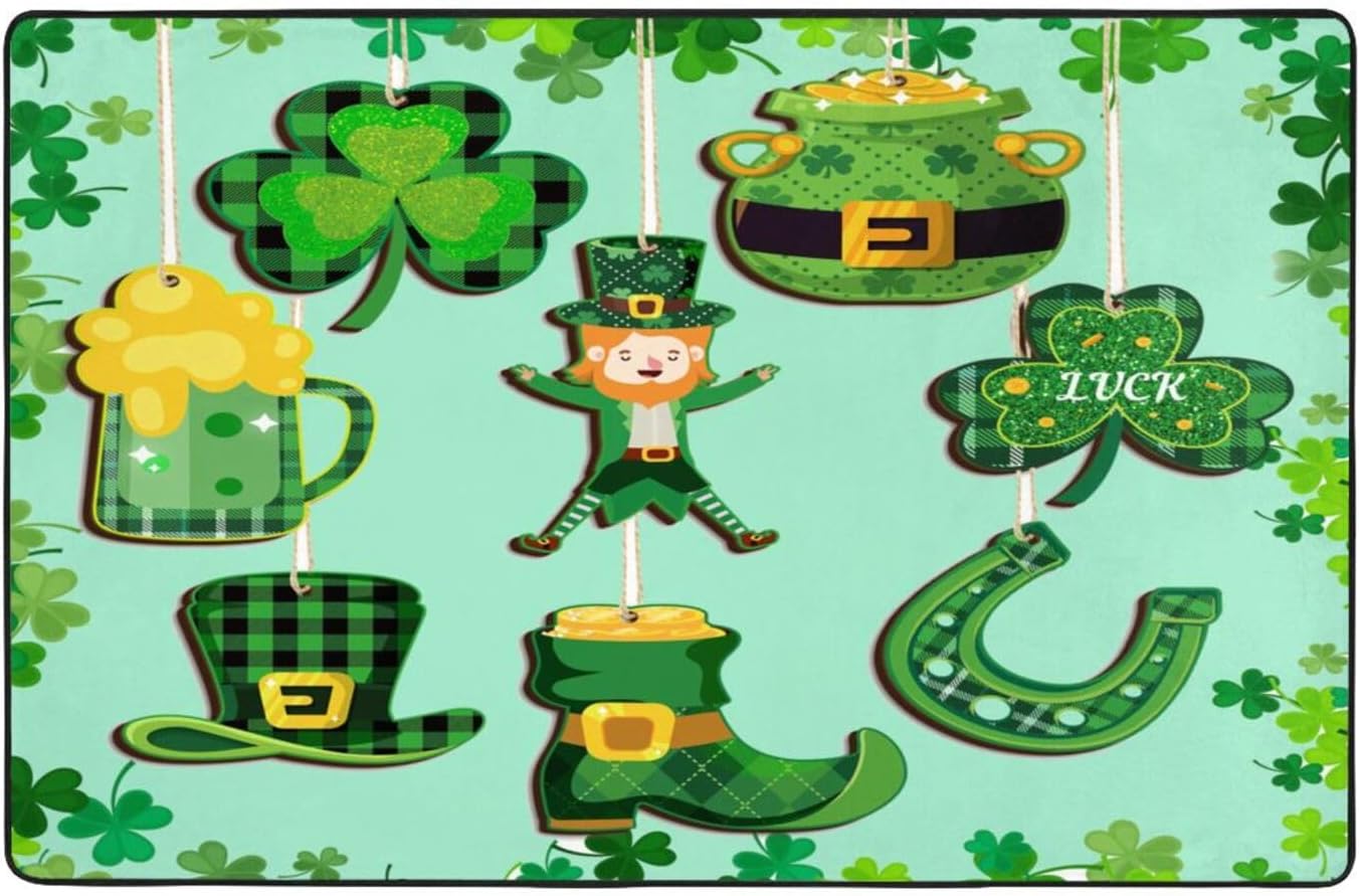 WENLIUNIAN St Patricks Day 60x39in Rug Pad